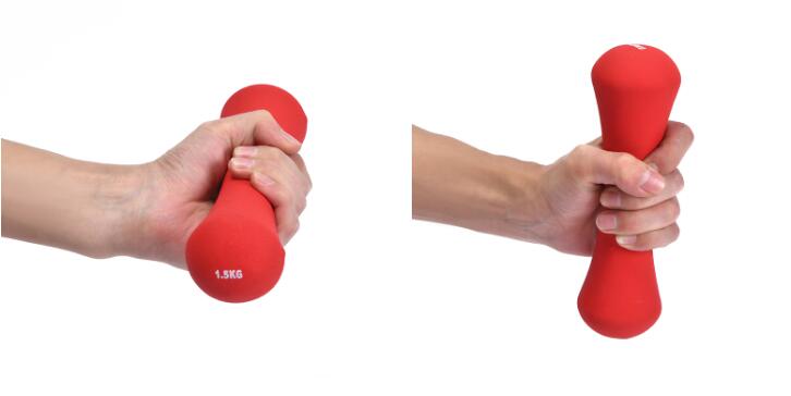 Женская гантель в форме кости Женская гантель в форме кости