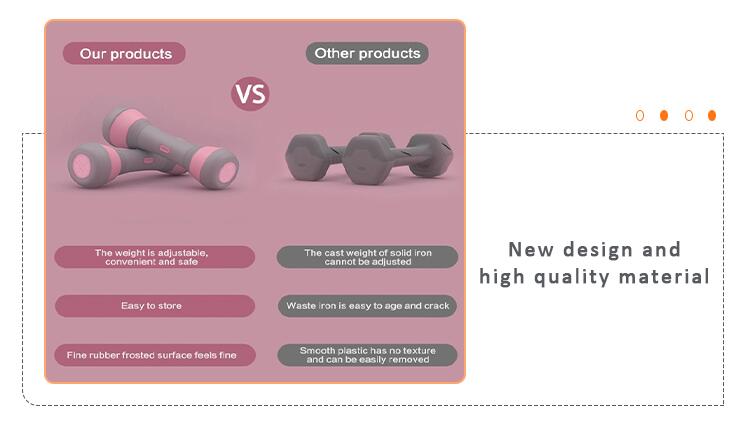 Маленькая гантель с регулируемым весом 5 в 1 для леди дома