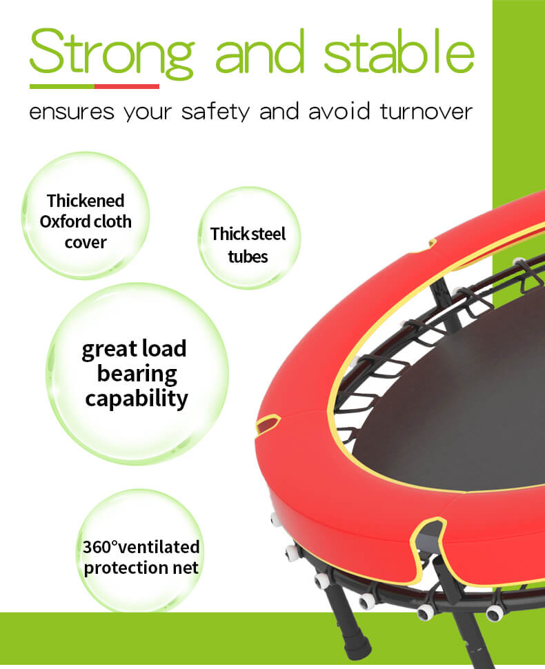 Круглый батут 55 дюймов с защитной сеткой Круглый батут 55 дюймов с защитной сеткой