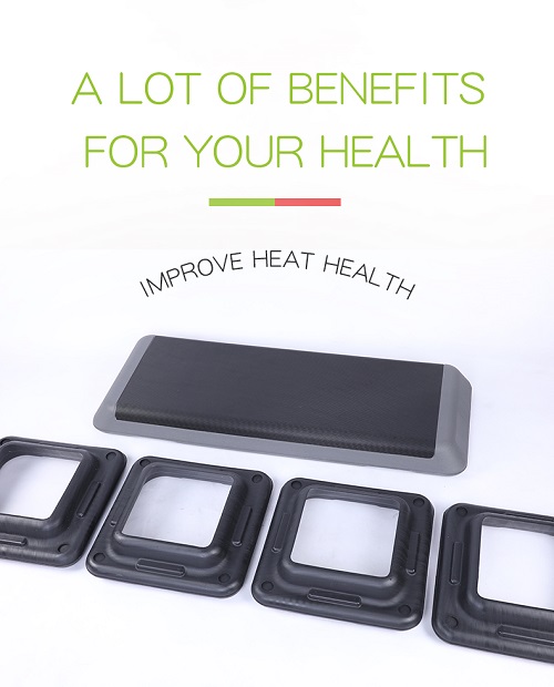 Регулируемая подножка из пластика для фитнеса, дешевая аэробная степ-платформа