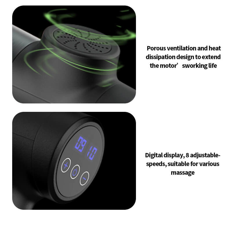 Цифровой массажный пистолет Цифровой массажный пистолет