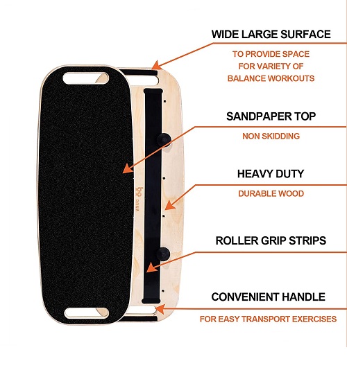 Самое популярное упражнение Новая тренировочная балансировочная доска из дерева, Balance Board Самое популярное упражнение - Новая тренировочная балансовая доска из дерева,Балансборд