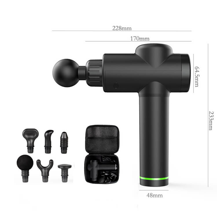 Массажный пистолет с 6 головками Массажный пистолет с 6 головками
