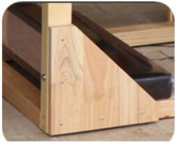 Общее усиление и стабильность лестницы-бочки для Пилатеса