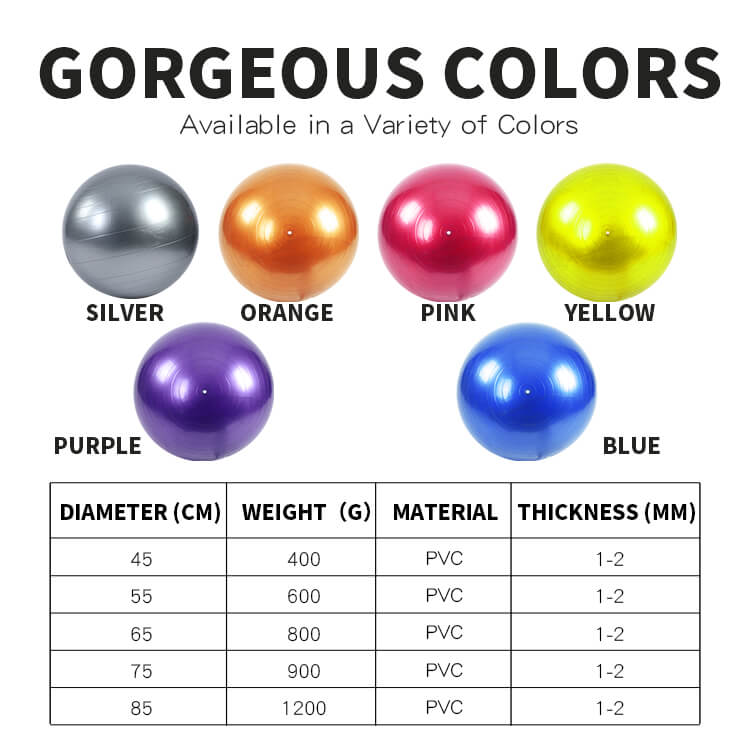 Мяч для йоги из ПВХ Мяч для йоги из ПВХ