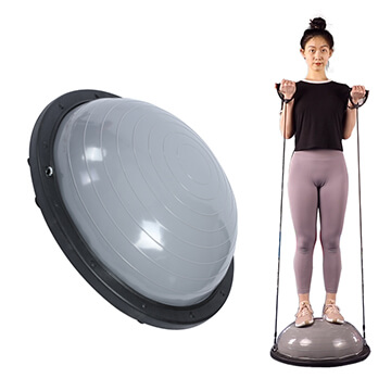 Мяч Bosu с резинками сопротивления