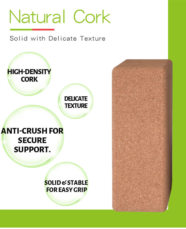 Пробковый блок для йоги Пробковый блок для йоги