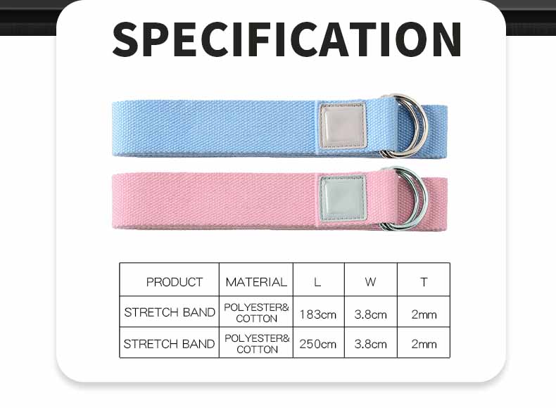 Неэластичный ремень для йоги оптом /Эластичная лента с пряжкой Неэластичный ремень для йоги оптом /Эластичная лента с пряжкой