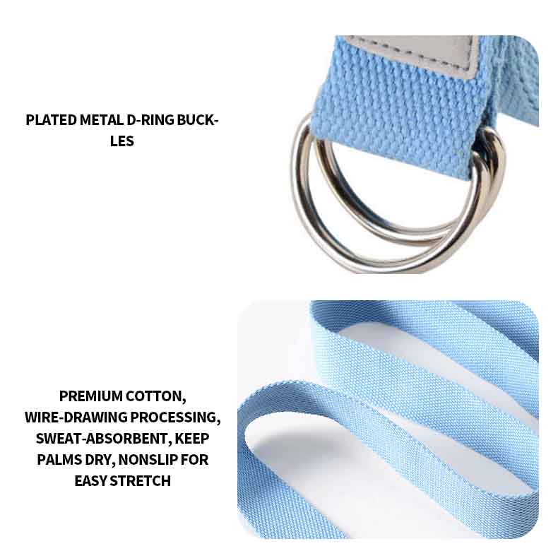 Оптовая продажа неэластичного ремешка для йоги/эластичной ленты с пряжкой Оптовая продажа неэластичного ремешка для йоги/эластичной ленты с пряжкой