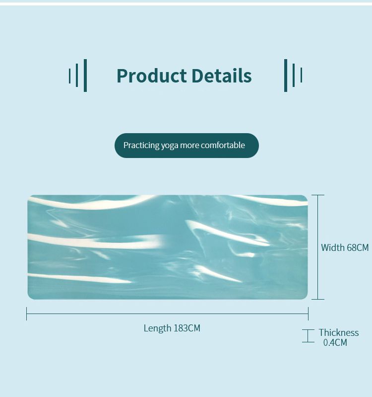 Красочный коврик для йоги из натурального каучука Красочный коврик для йоги из натурального каучука