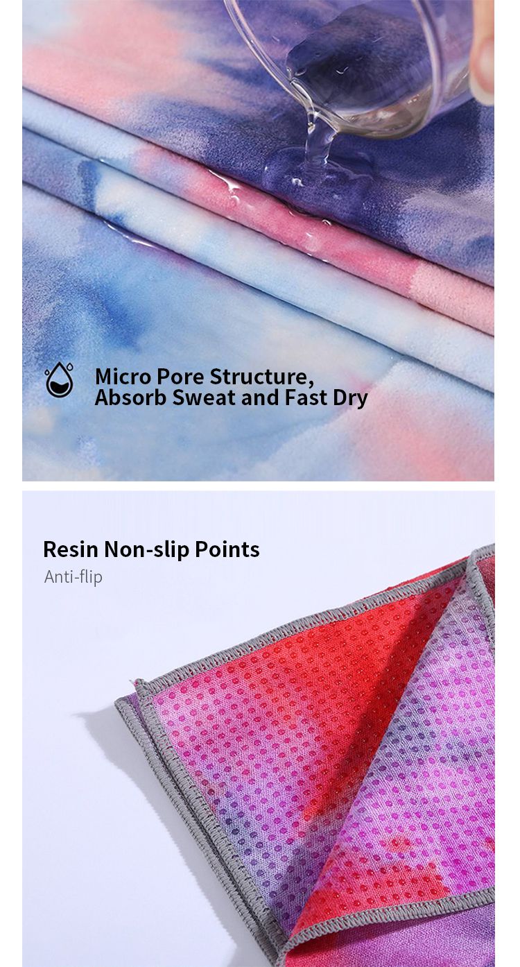 Полотенце для йоги с тай-дайном