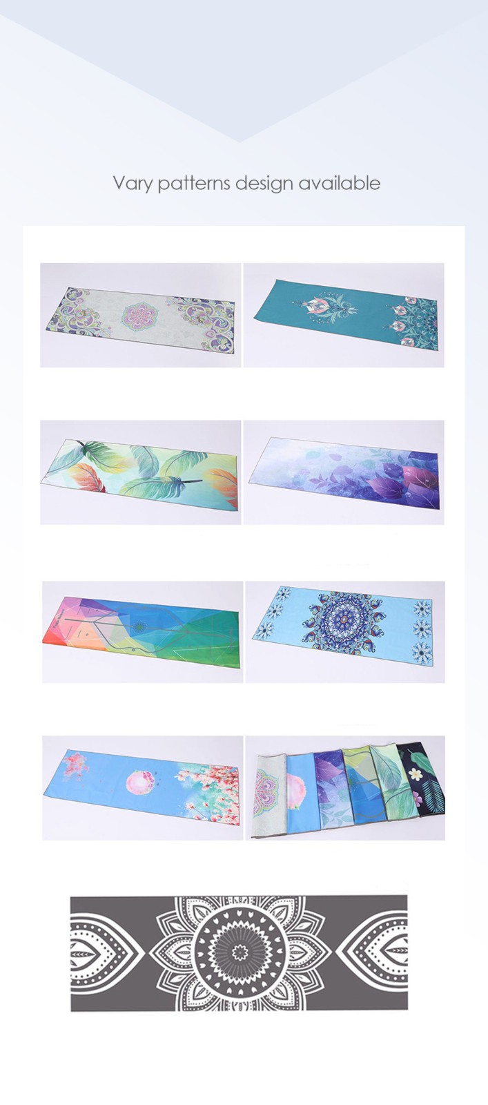 Полотенце для йоги из микрофибры Полотенце для йоги из микрофибры