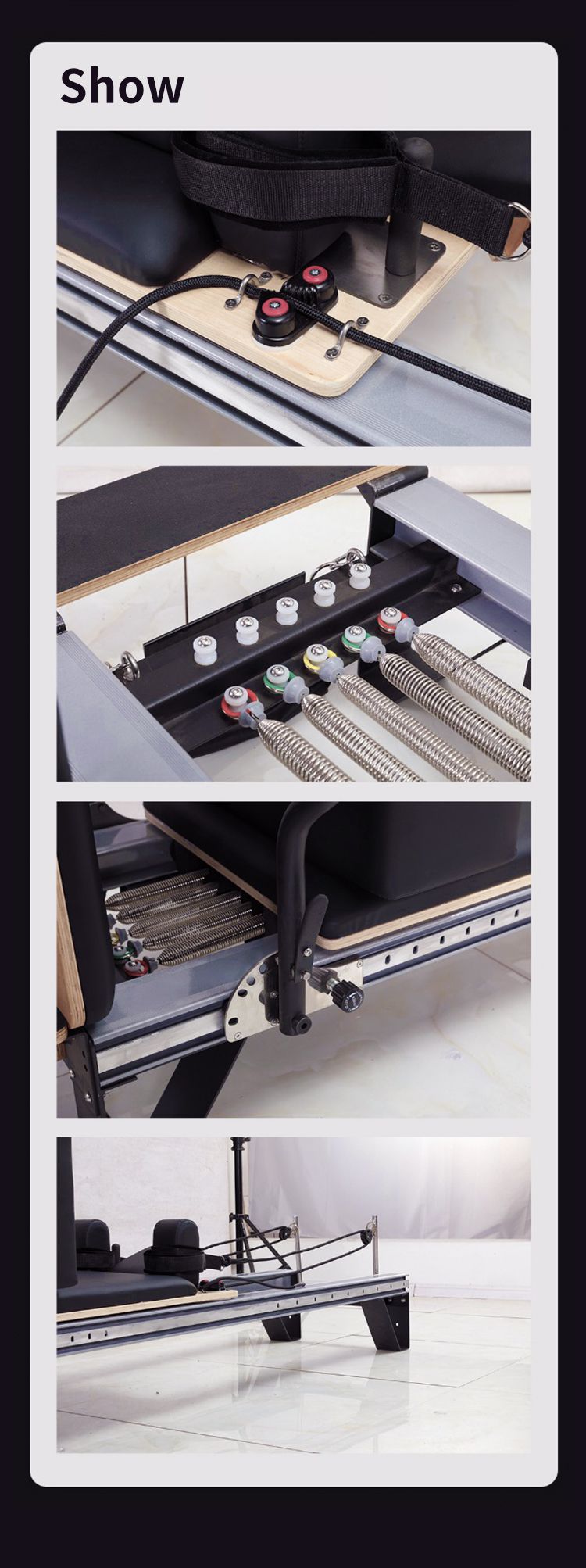 Основная кровать для пилатеса из алюминиевого сплава Основная кровать для пилатеса из алюминиевого сплава