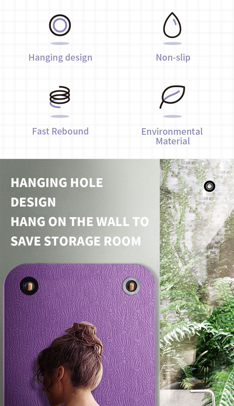 Висит Премиум Гимнастический Коврик