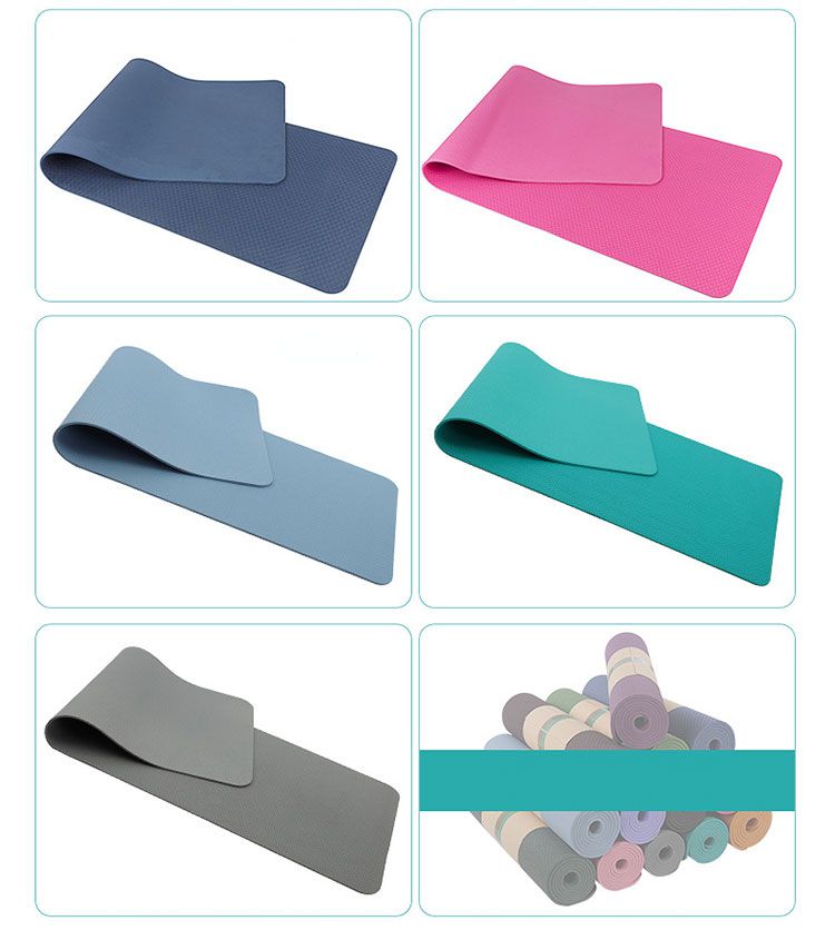 Очень большой нескользящий коврик для фитнеса TPE