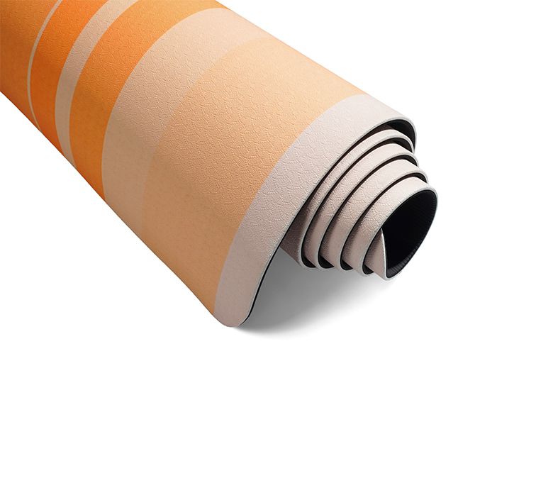 Резиновый коврик для йоги с замшевой поверхностью