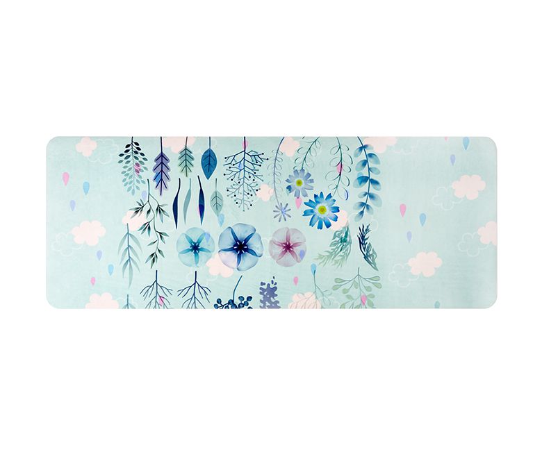 Резиновый коврик для йоги с замшевой поверхностью