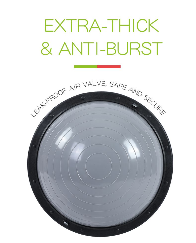 Мяч Bosu с резинками сопротивления