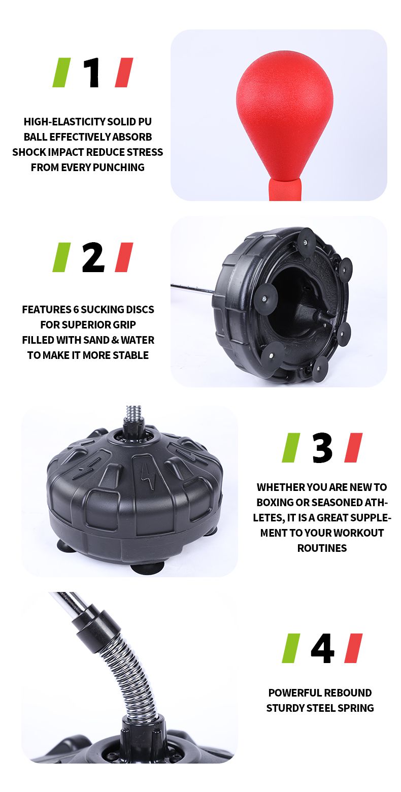 Стоячая боксерская груша Боксерский рефлекторный мешок Стоячая боксерская груша Боксерский рефлекторный мешок