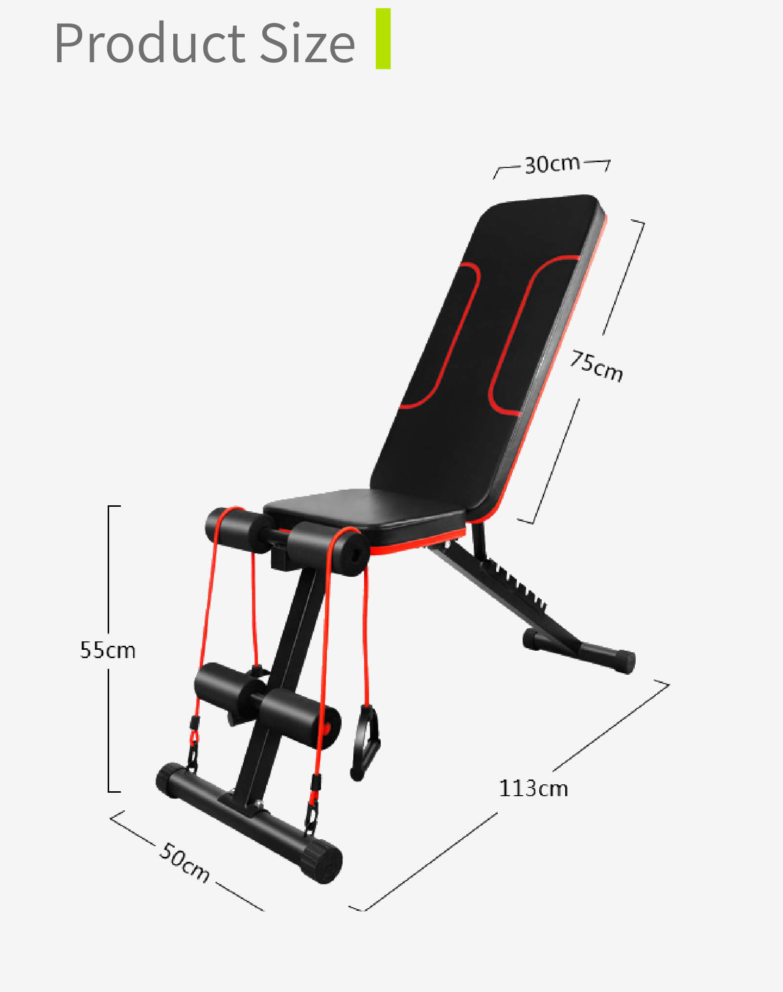 Складная тренировочная скамья