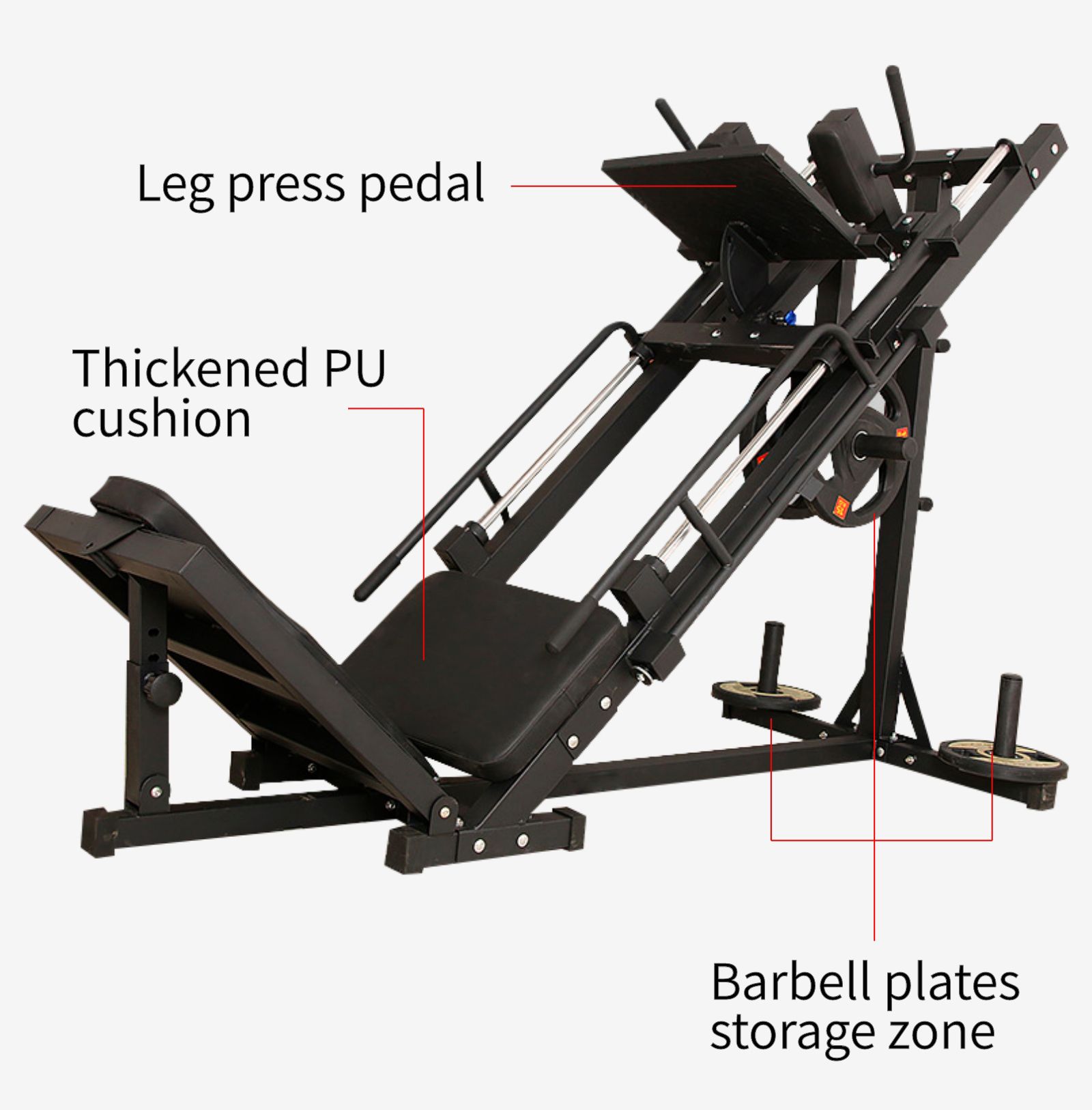 Двойная функциональная машина для пресса ног