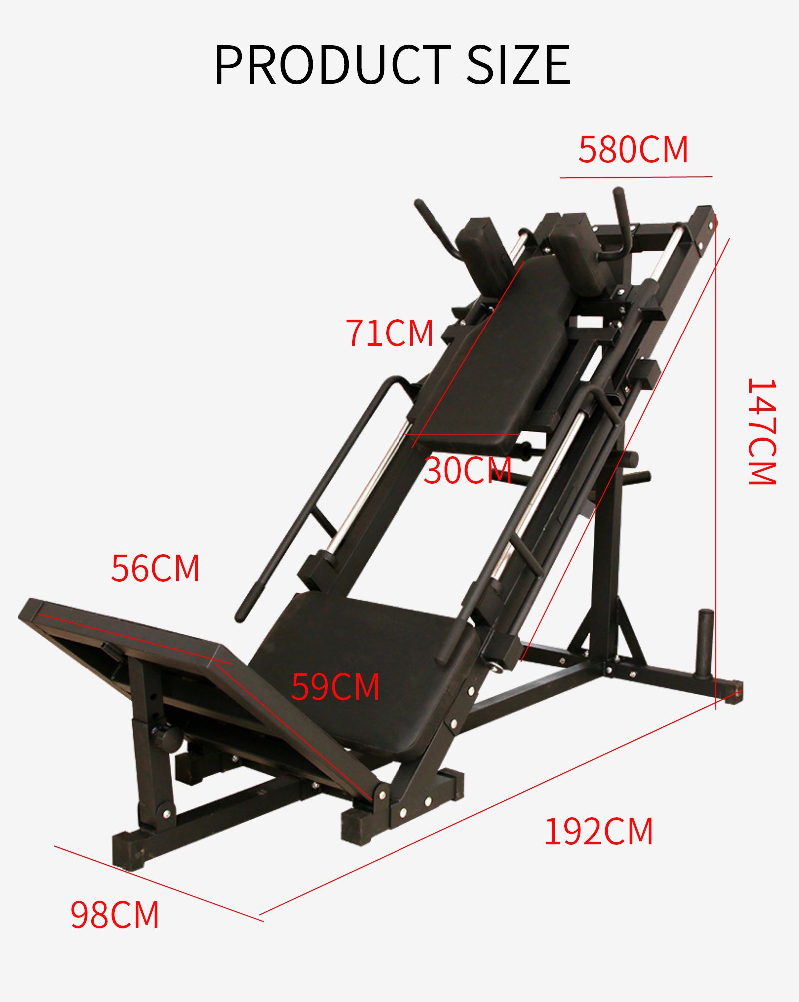 Двухфункциональный тренажер для жима ногами