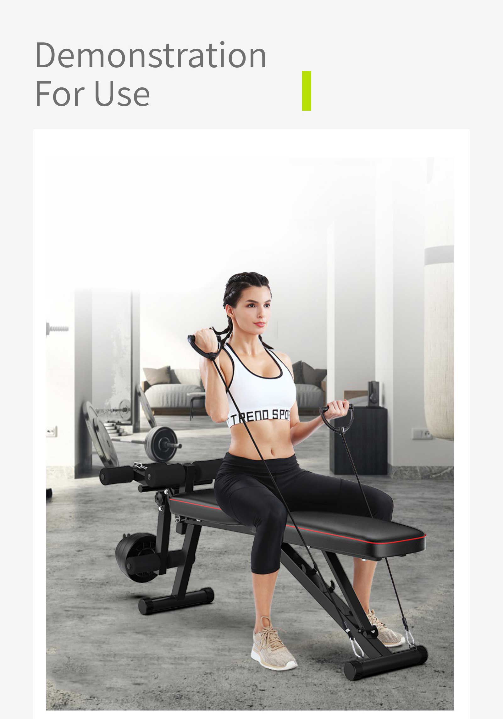 Складная скамья для жима лежа с гантелями Складная скамья для жима лежа с гантелями