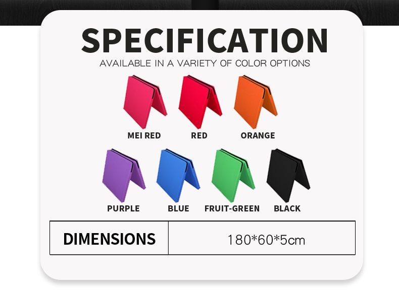 Складной утолщенный гимнастический коврик для упражнений Складной утолщенный гимнастический коврик для упражнений