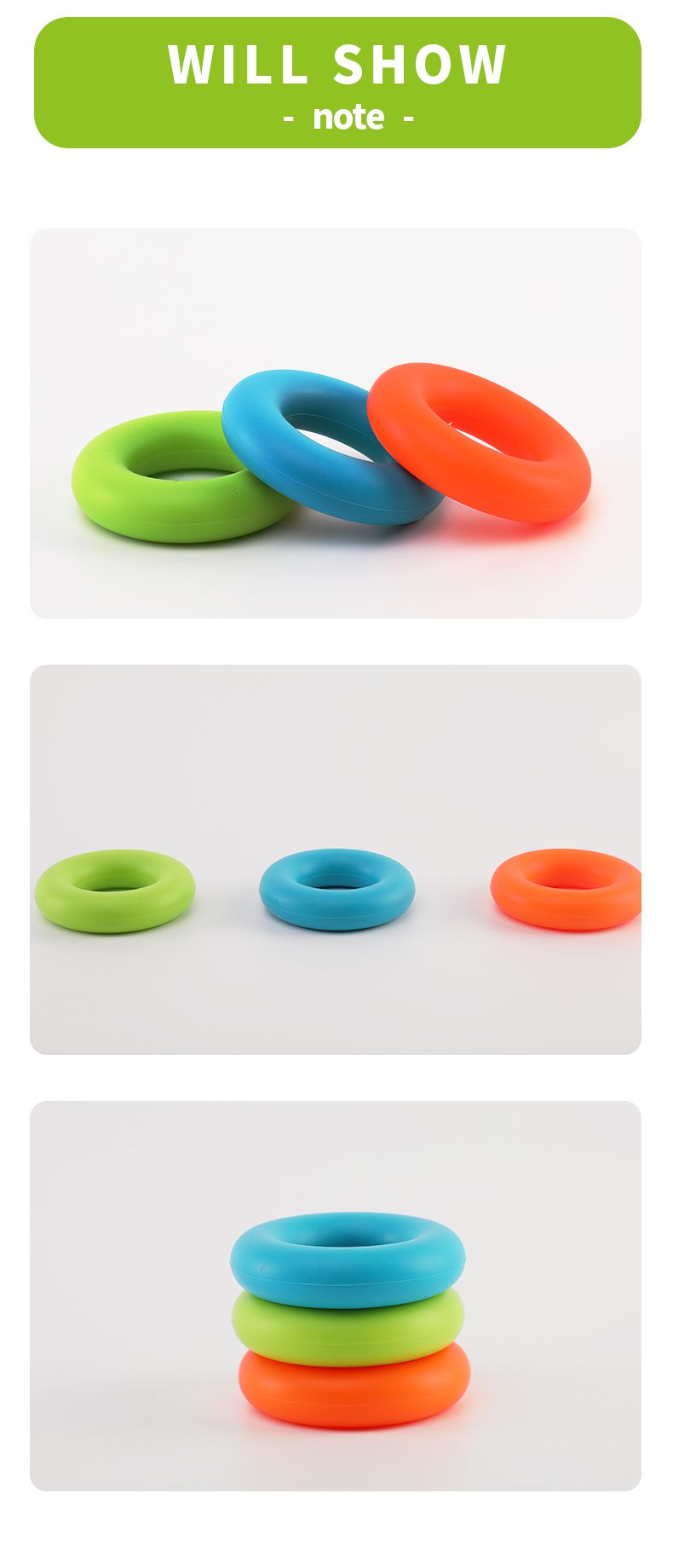 Удобное для переноски Кольцо для захвата рук из силиконовой резины с силовым тренажером Удобный в переноске Тренажер для укрепления Кольца для захвата рук из силиконовой резины