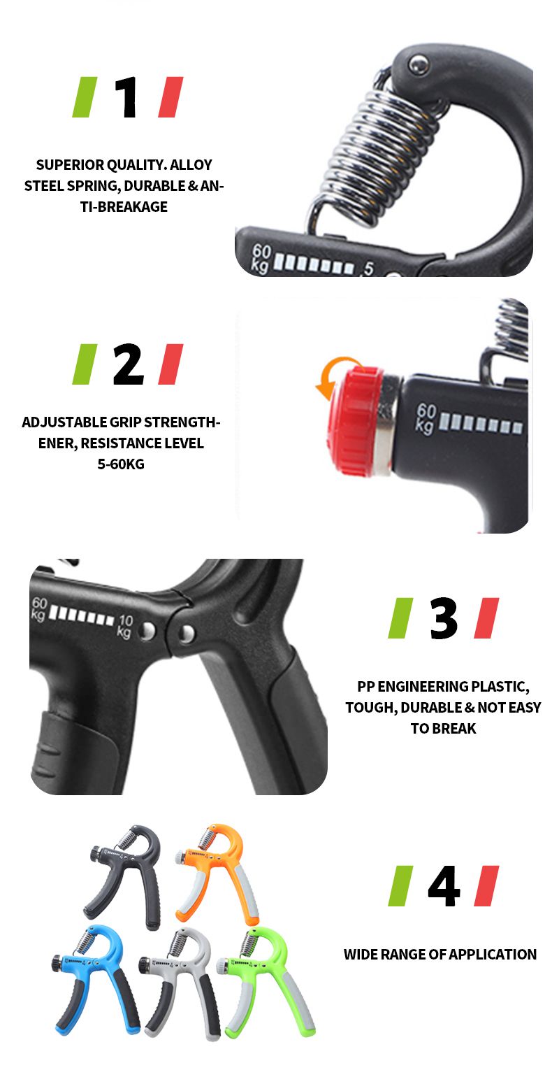 Регулируемый тренажер для пальцев, укрепляющий хватку рук