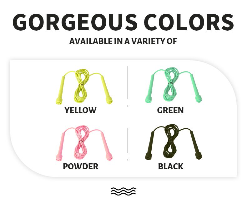 Регулируемая скакалка из ПВХ с нескользящими ручками Регулируемая скакалка из ПВХ с нескользящими ручками