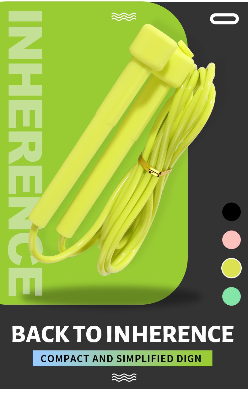 Регулируемая скакалка из ПВХ с нескользящими ручками Регулируемая скакалка из ПВХ с нескользящими ручками