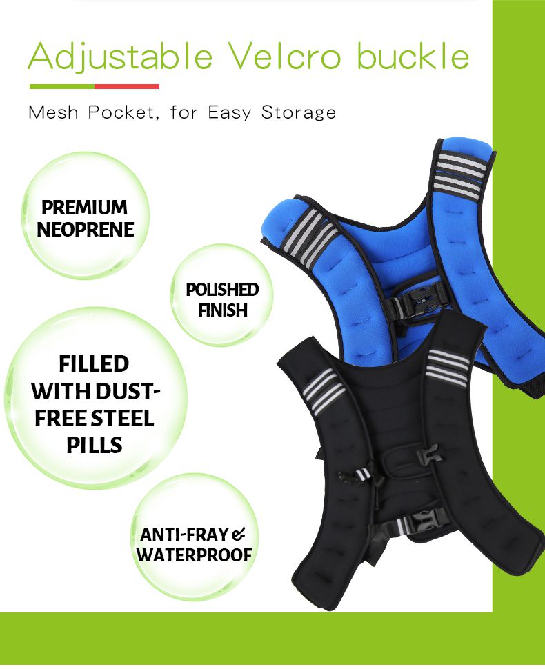 Тренировочный утяжеленный жилет со светоотражающей полосой