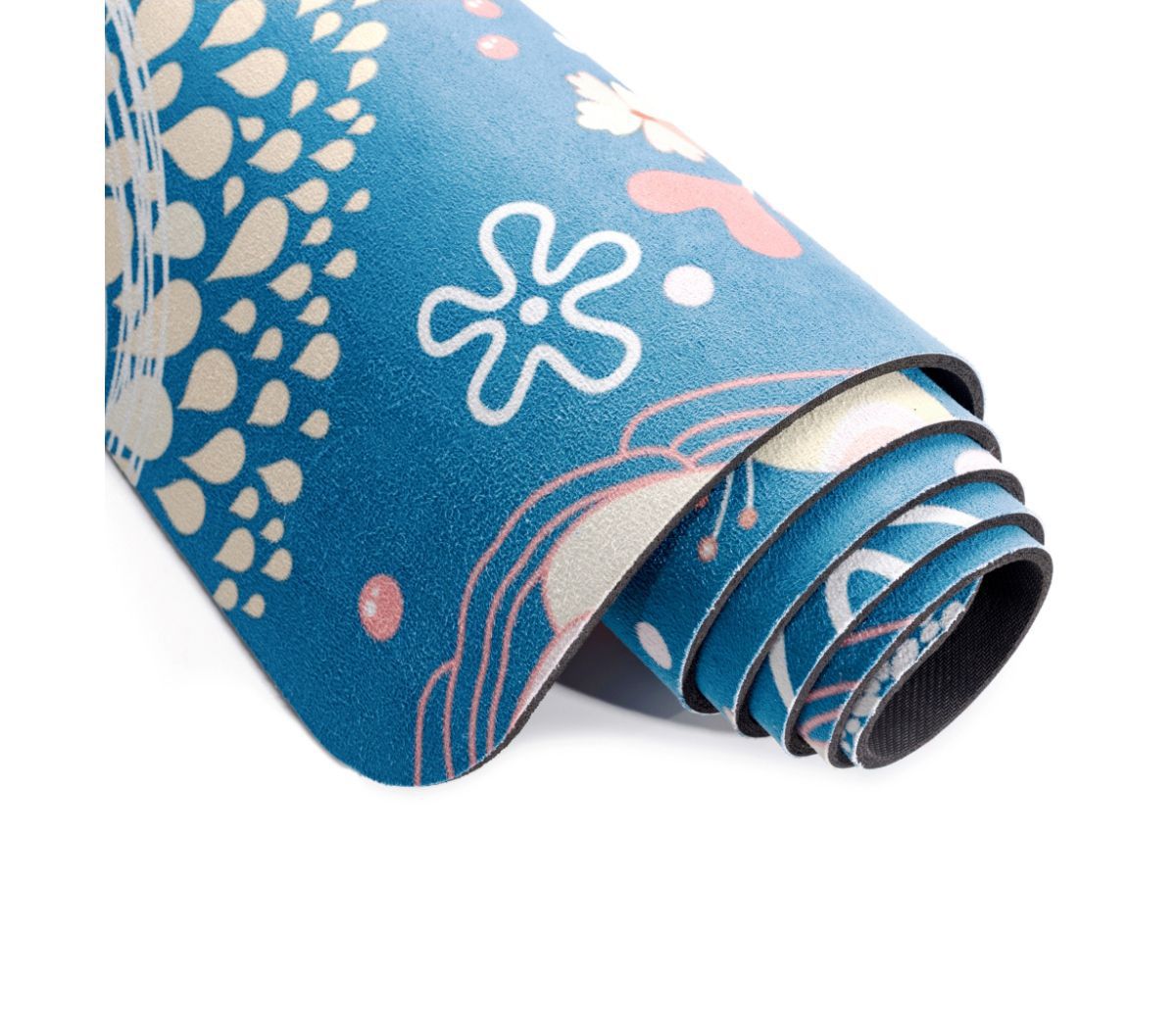 Замшевый резиновый коврик для йоги