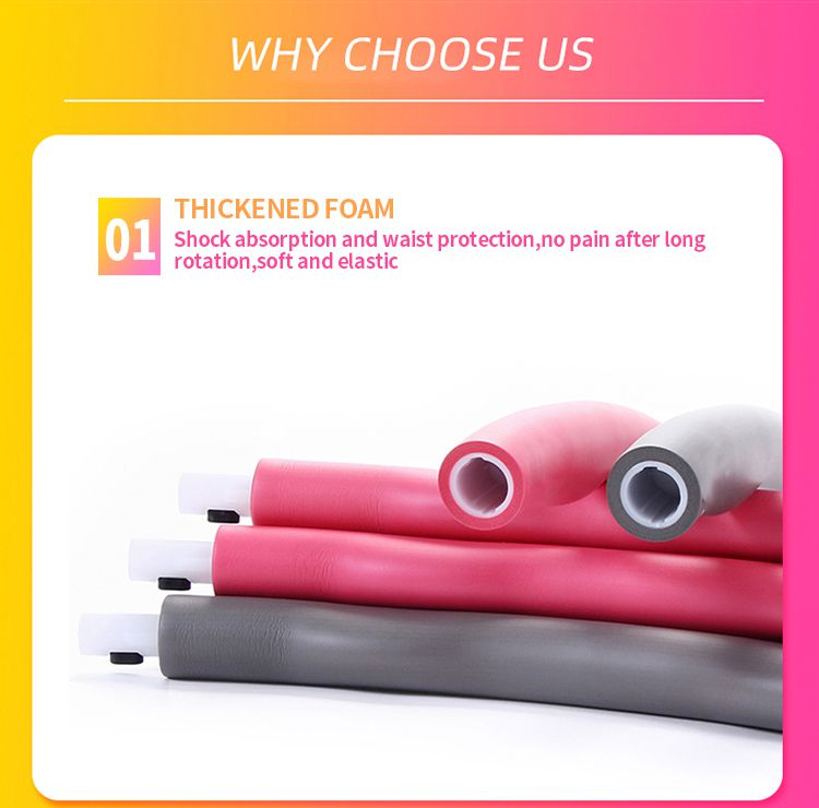 Съемный обруч для хула-хупа из вспененного хлопка из ПВХ Съемный обруч для хула-хупа из вспененного хлопка из ПВХ