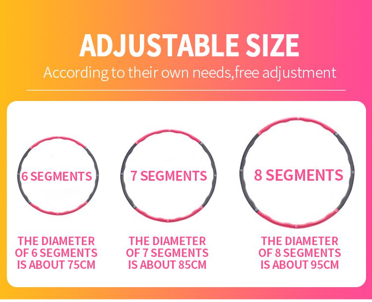Съемный обруч для хула-хупа из вспененного хлопка из ПВХ Съемный обруч для хула-хупа из вспененного хлопка из ПВХ