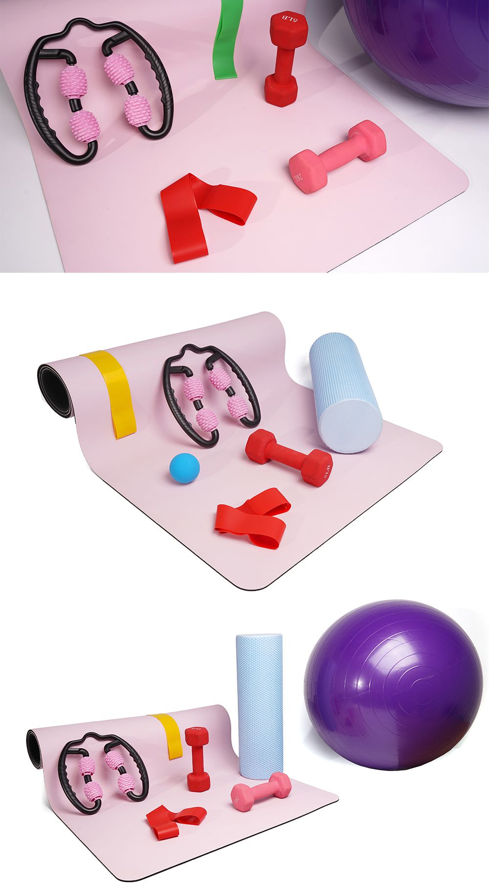Набор для растяжки на полиуретановом коврике для йоги Набор для растяжки на полиуретановом коврике для йоги