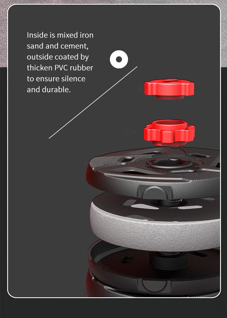 Экологичный многофункциональный набор железобетонных гантелей для штанги с гирями