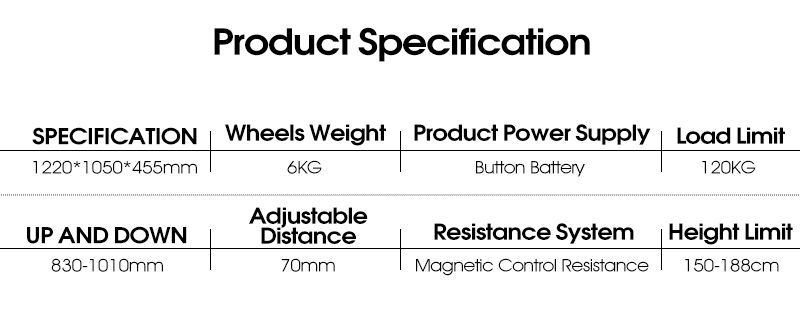 Вертикальный бесшумный вращающийся велосипед в помещении