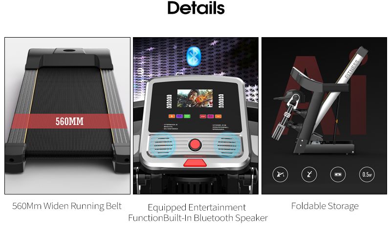 Бесшумная складная электрическая беговая дорожка для помещений Бесшумная складная электрическая беговая дорожка для помещений