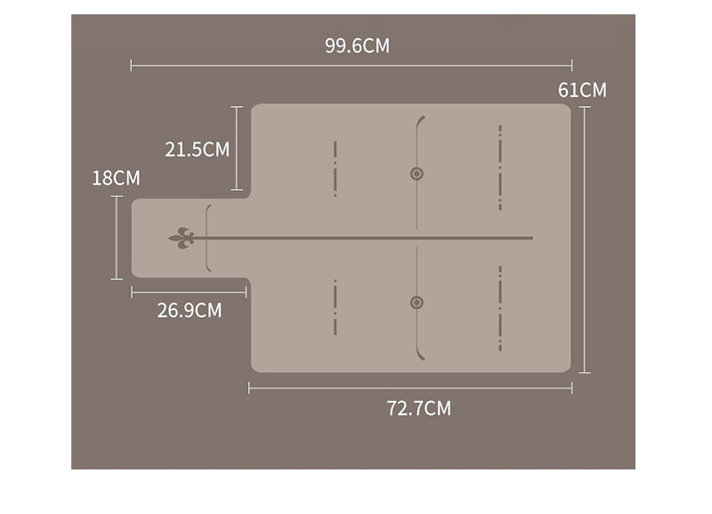Специально разработанный противоскользящий коврик для пилатеса PU Reformer