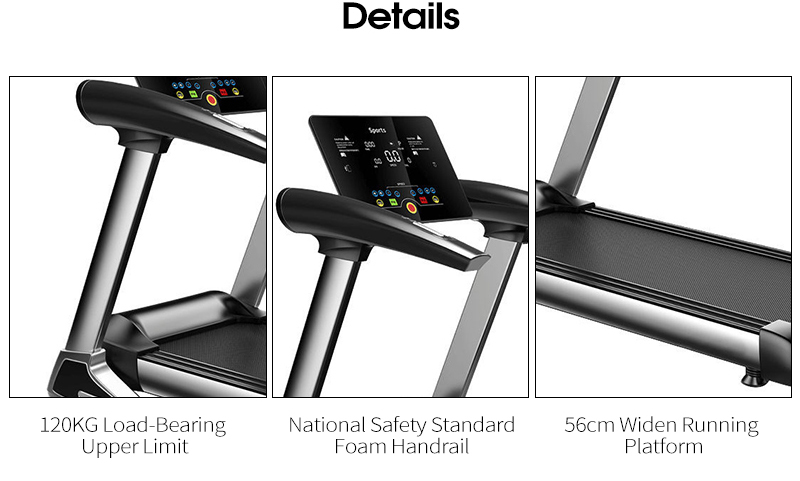 Многофункциональная складная средняя беговая дорожка для домашнего тренажерного зала