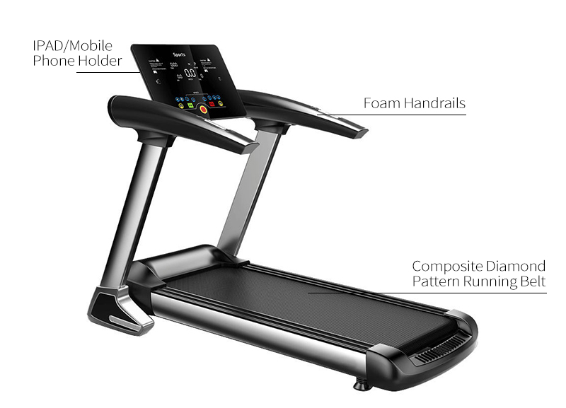 Многофункциональная складная средняя беговая дорожка для домашнего тренажерного зала