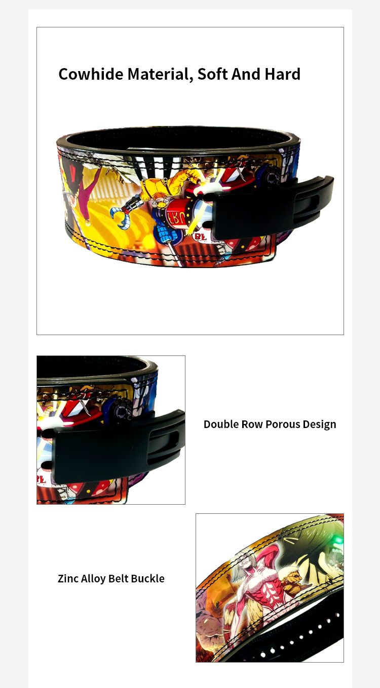 Новое поступление пояса для поднятия тяжестей с аниме-принтом