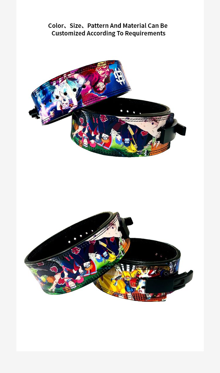 Пояс для поднятия тяжестей с принтом в стиле аниме, новое поступление
