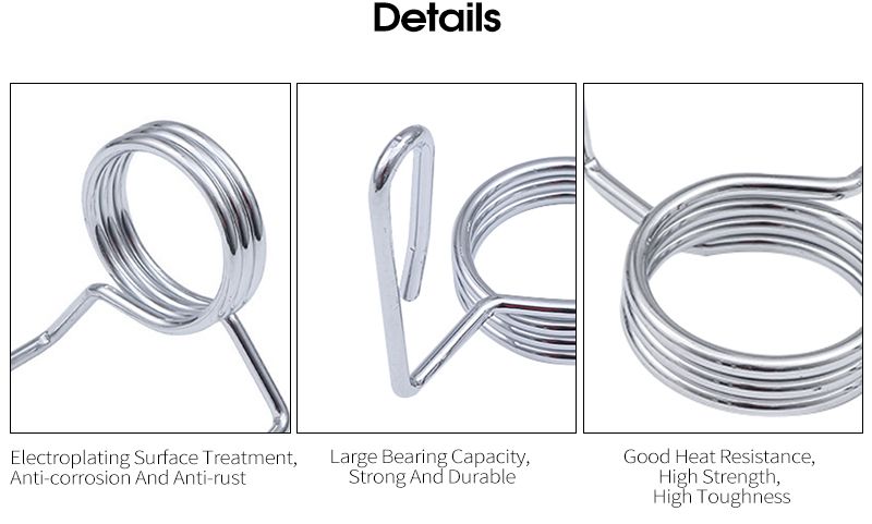 Пружинные фиксирующие хомутовые зажимы для штанги с гантелями Пружинные фиксирующие хомутовые зажимы для штанги с гантелями
