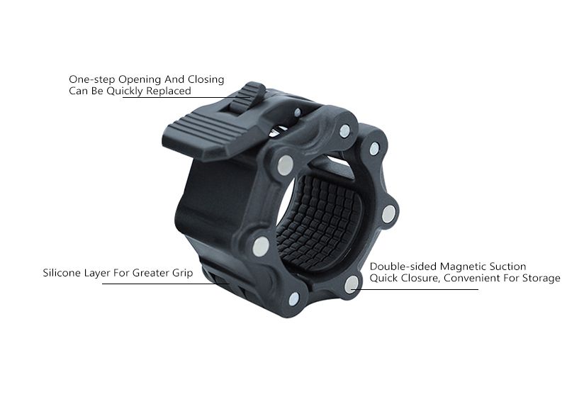 Оптовые пластиковые магнитные Олимпийские ошейники для штанги