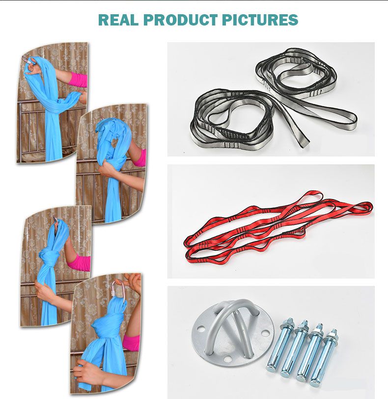 18 Цветов Нового качественного гамака для йоги с воздушными качелями для йоги 18 Цветов нового качественного гамака для йоги с воздушными качелями для йоги