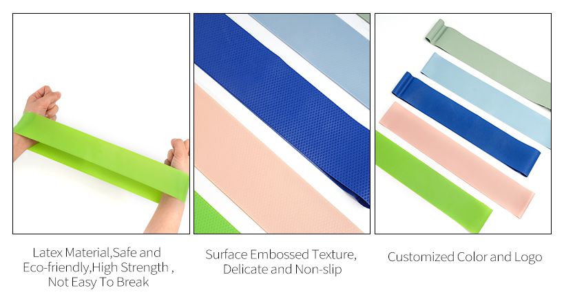 Эластичная лента из латекса с тиснением, безопасная для окружающей среды