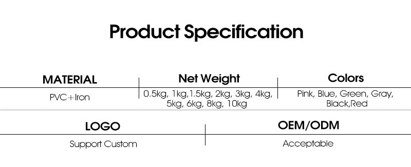 Погружная гантель из матового пластика с плоской головкой